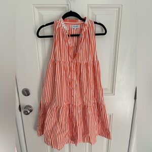 Olivia James The Label Tiered Stripe Mini Dress Size Small